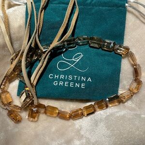 Christina Greene Champagne Hat Band